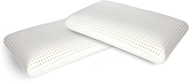 Talamo Italia Set de 2 perne pentru pat, 100% Made in Italy, pernă detașabilă "săpun" din spumă de memorie perforată, hipoalergenică și respirabilă, 70X40Xh16 Cm