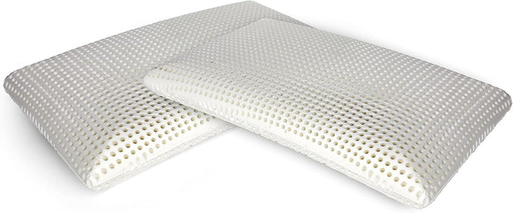 Talamo Italia Set de 2 perne pentru pat, 100% Made in Italy, pernă detașabilă "săpun" din spumă de memorie perforată, hipoalergenică și respirabilă, 70X40Xh16 Cm