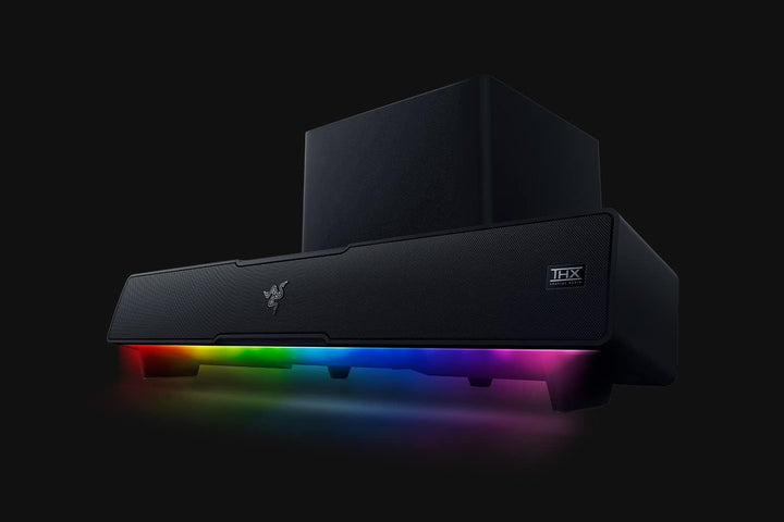 Razer Leviathan V2 - Pc-Gaming-Soundbar Schwarz & Goliathus Extended Chroma - Extra Große Weiche XXL Gaming Maus-Matte Mit RGB Beleuchtung Schwarz