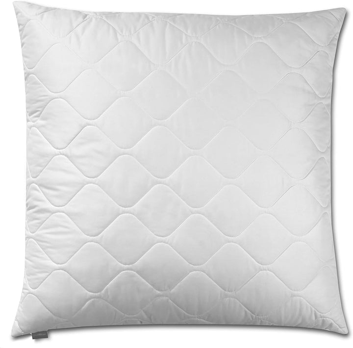 Traumnacht Cozy - Set de 2 perne cu husă din microfibră moale, pernă certificată Oeko-Tex cu fermoar, 80X80 cm, produsă în conformitate cu standardul de calitate german