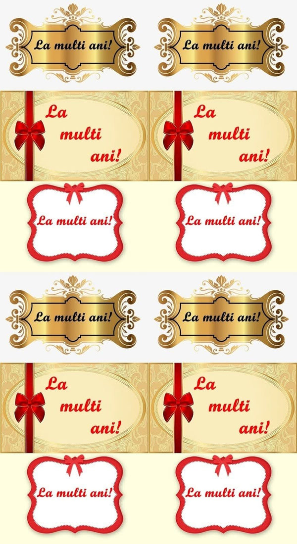 Imagine comestibila, vafa, format A4, Mesaje Aniversare - Nati Shop